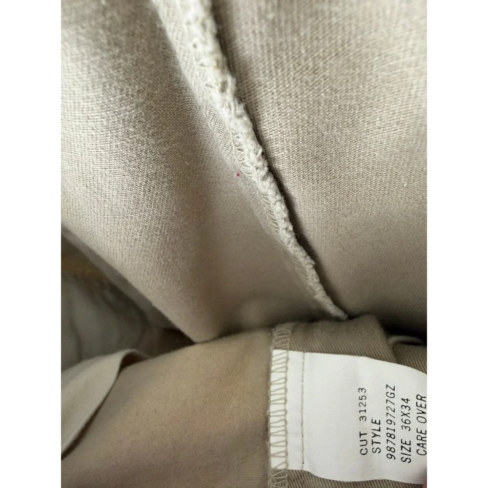 Polo Ralph Lauren Pleated Chinos Mens 34x32 Khaki Tan Cotton Twill Pants